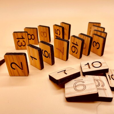 木の温もりある脳トレ玩具(おもちゃ)「数字パズル」