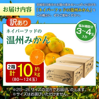 【期間・数量限定】訳あり 温州みかん 約10kg 傷み補償分入り