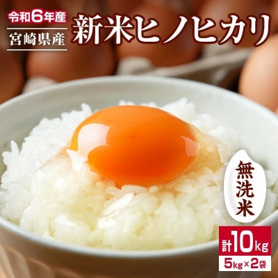 令和6年産 無洗米 ヒノヒカリ 計10kg(5kg×2袋)
