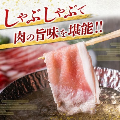 ≪数量限定≫豚しゃぶしゃぶ3種食べ比べセット(合計1.2kg)(日南市)