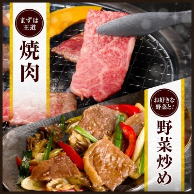宮崎牛 霜降り 焼肉 計1kg 肉質等級4等級以上(日南市)