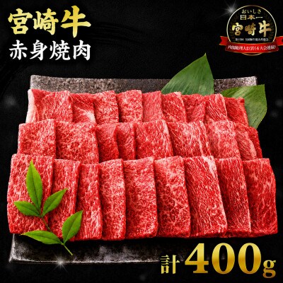 宮崎牛赤身焼肉 計400g(日南市)