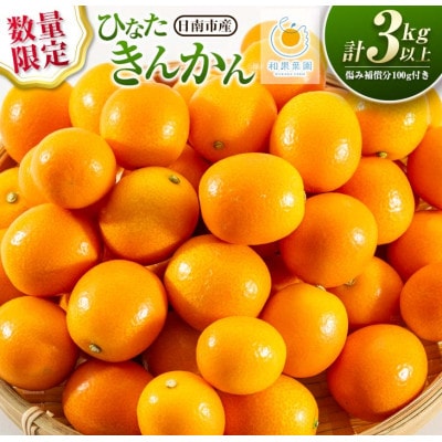 【先行予約】ひなたきんかん 計3kg以上 傷み補償分100g付き
