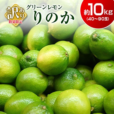 訳あり 数量限定 グリーンレモン りのか 約10kg 期間限定