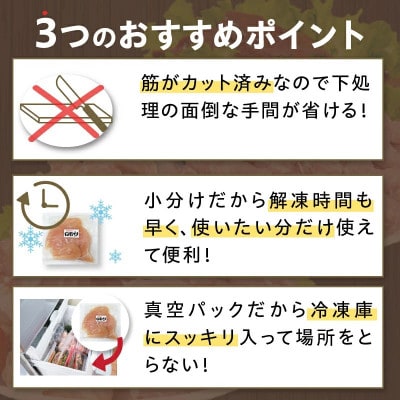 日南どり 筋なし ささみ 計2.5kg(日南市)