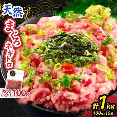 日南市油津港水揚げ 天然 まぐろ ネギトロ(計1kg)
