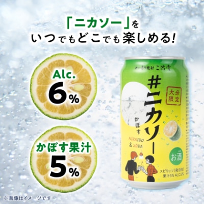 【大分限定】大分むぎ焼酎 二階堂 #ニカソー缶カボス 350ml×24本