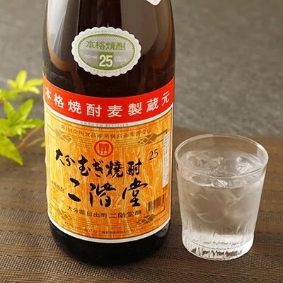 2020年6月発送開始『定期便』大分むぎ焼酎二階堂(25度/1.8L×6本)が毎月届く定期便全5回