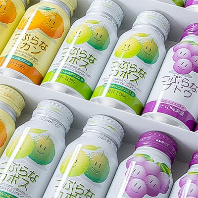 つぶらなお友だち3種セット(カボス×12本・ミカン×6本・ブドウ×6本)計24本