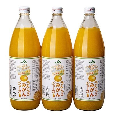 【訳あり】うんしゅうみかんジュース　1000ml×3本(化粧箱入)