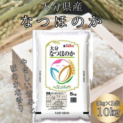 【令和6年産】大分のお米　大分県産なつほのか5kg×2(日出町)