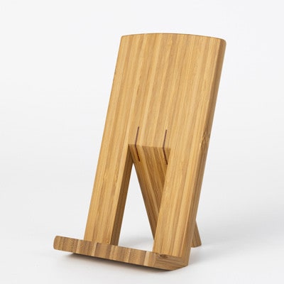 ブックスタンド　竹の積層(炭化・ブラウン)AZ-24