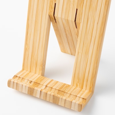 ブックスタンド　竹の積層(ナチュラル)AZ-23