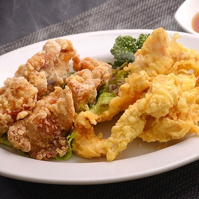 大分名物とり天&唐揚げ(合計2kg)+大分県産車海老(200g)