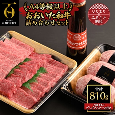 おおいた和牛詰め合わせセット【合計810g】つけダレ付(日出町)