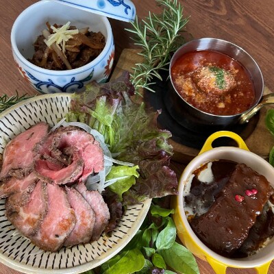 〈おおいた和牛使用・吉事豪華肉の三段重〉特選すき焼き・焼肉・オードブル