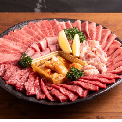 五種のバラエティー焼肉セット つけだれ付き 計1kg