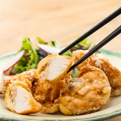 【大分名物】からあげセットC(骨付き&骨なし合計1kg)