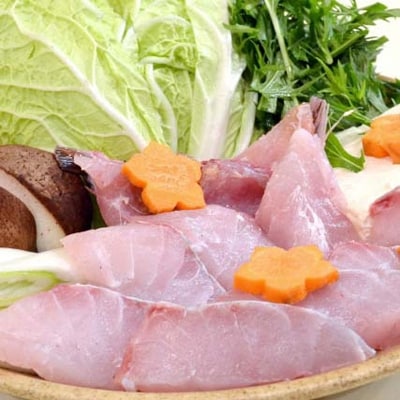 日出産とらふぐ鍋・くえ鍋の味くらべセット(2人前)