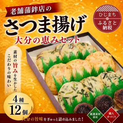 さつま揚げ(天ぷら) 大分の恵みセット 4種/12個入り