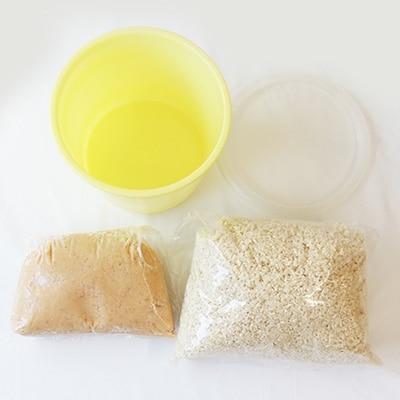 阿部三郎商店 「手前味噌」手作りセット(米)(2kg仕上がり) AW10