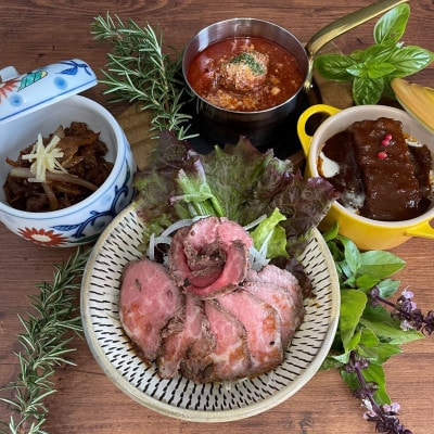 おおいた和牛使用【肉おせち】特選すき焼き・特選焼肉・オードブル【三段重】つけダレ・割り下・祝い箸付き