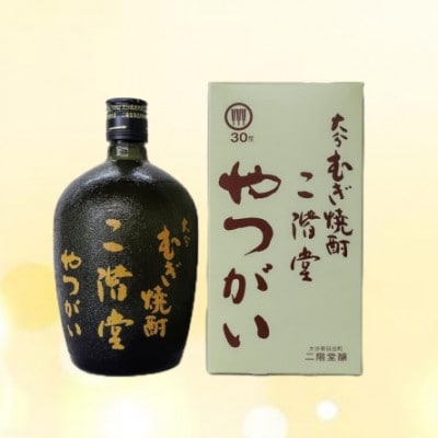 【毎月定期便】大分むぎ焼酎　二階堂やつがい30度(720ml)8本セット全3回