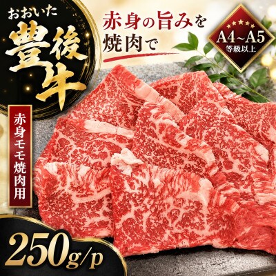【A4～A5】おおいた豊後牛赤身モモ焼肉用 250g/p