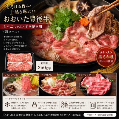 【A4～A5】おおいた豊後牛しゃぶしゃぶすき焼き用(肩ロース)250g