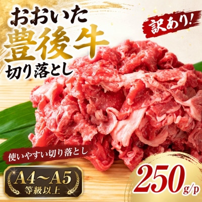 【A4～A5】訳あり!おおいた豊後牛切り落とし 250g