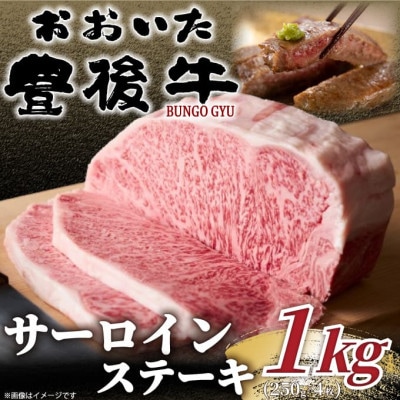 【毎月定期便】おおいた豊後牛サーロインステーキセット 1kg(250g×4枚)(日出町)全3回