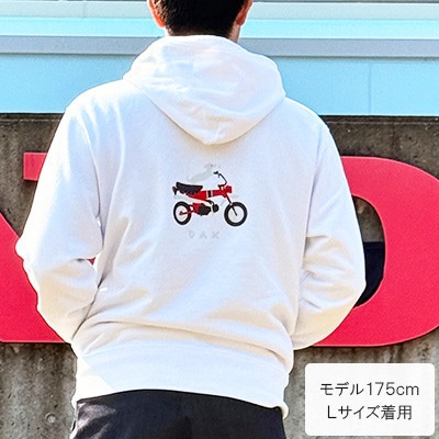 DAX プルオーバーパーカー(ユニセックス)【Lサイズ　ホワイト】