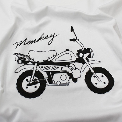 Monkey Tシャツ (ユニセックス)【XLサイズ　ホワイト】