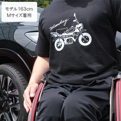 Monkey Tシャツ (ユニセックス)【Mサイズ　ブラック】
