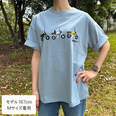 GORILLA-Simple Tシャツ (ユニセックス)【Mサイズ　アシッドブルー】