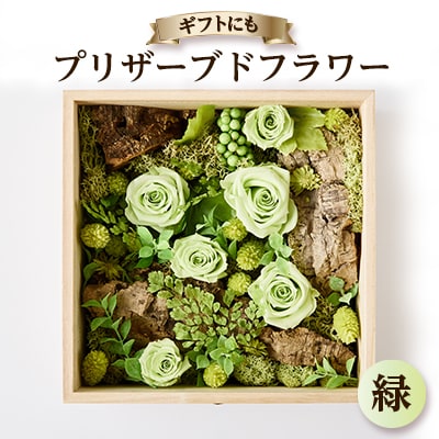 プリザーブドフラワー緑