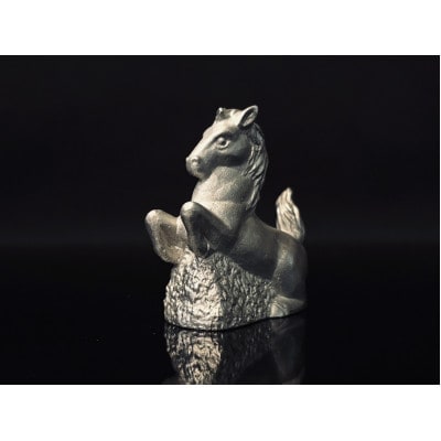 芦屋鋳物「錫製干支置物」「午」