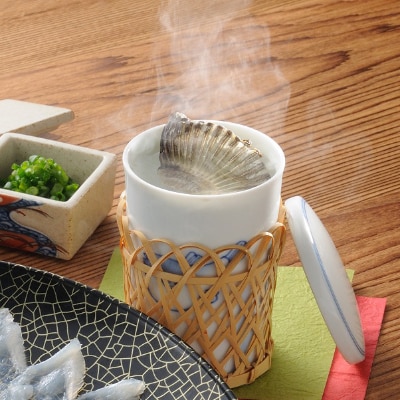 とらふぐ刺身ちり鍋フルコース3～4人前　芦屋老舗鮮魚店「魚力水産」謹製 菊盛り一尺大皿(芦屋町)