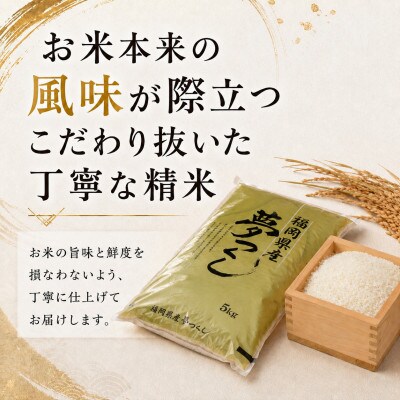 《無洗米》【8年産　新米】9月～発送【食味鑑定士厳選】福岡県 夢つくし10k(5k×2袋)(芦屋町)