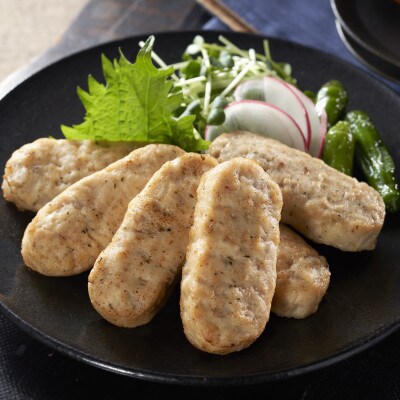 みつせ鶏梅じそ焼きつくね(レンコン入り) 210g×4袋(吉野ヶ里町)