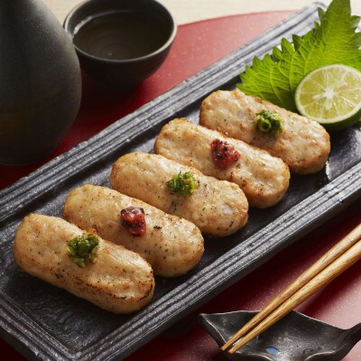 みつせ鶏梅じそ焼きつくね(レンコン入り) 210g×4袋(吉野ヶ里町)