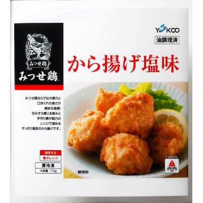 みつせ鶏から揚げ塩味 170g×4袋(吉野ヶ里町)