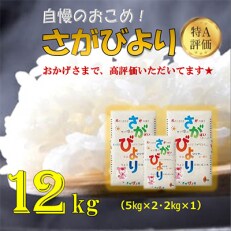 令和4年産　佐賀県産さがびより白米12kg  (5kg×2袋+2kg×1袋) | ふるさと納税のお礼品