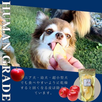 犬のおやつ　お砂糖不使用ドライりんご8個