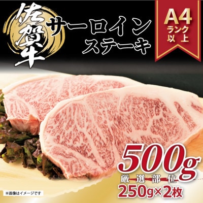 【毎月定期便】艶さし!【A4～A5】佐賀牛サーロインステーキ　500g(吉野ヶ里町)全6回