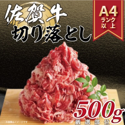 【毎月定期便】艶さし!【A4～A5】佐賀牛切り落とし　500g(吉野ヶ里町)全6回