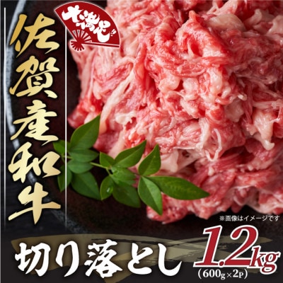 【毎月定期便】佐賀県産和牛切り落とし 1.2kg(600g×2パック)(吉野ヶ里町)全6回
