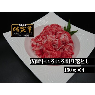 A5 A4 佐賀牛いろいろ切り落とし 150g×4 小分け(吉野ヶ里町)