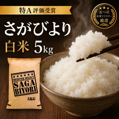 令和7年産『さがびより白米5kg』五つ星お米マイスター厳選!(吉野ヶ里町)