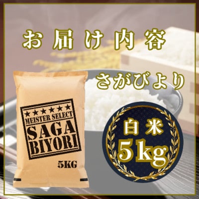 令和7年産『さがびより白米5kg』五つ星お米マイスター厳選!(吉野ヶ里町)